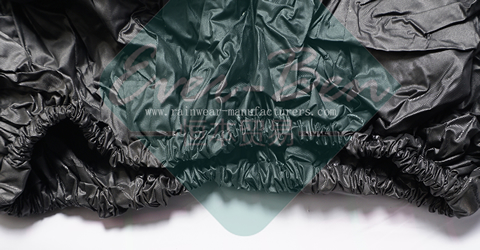 China black PVC plastic macs adults elastic waist